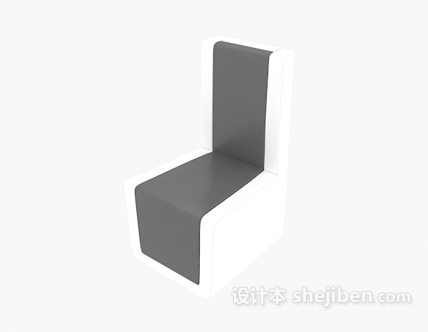 简洁餐椅3d模型下载