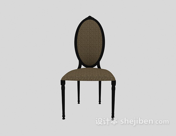 欧式风格高档餐椅3d模型下载