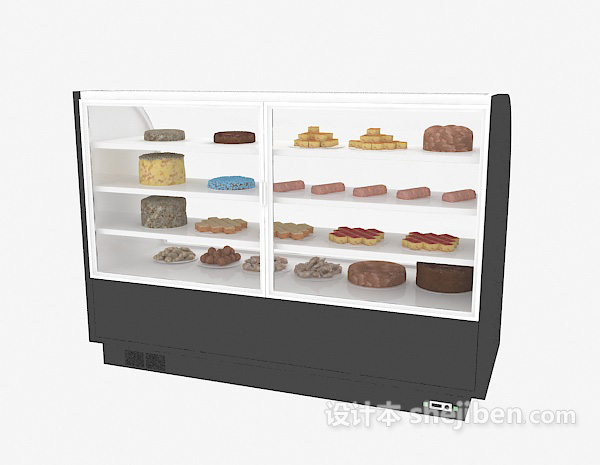 商场冰柜3d模型下载