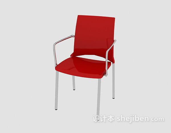 免费现代金属休闲椅3d模型下载