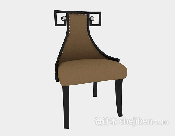 免费美式家庭餐桌椅3d模型下载