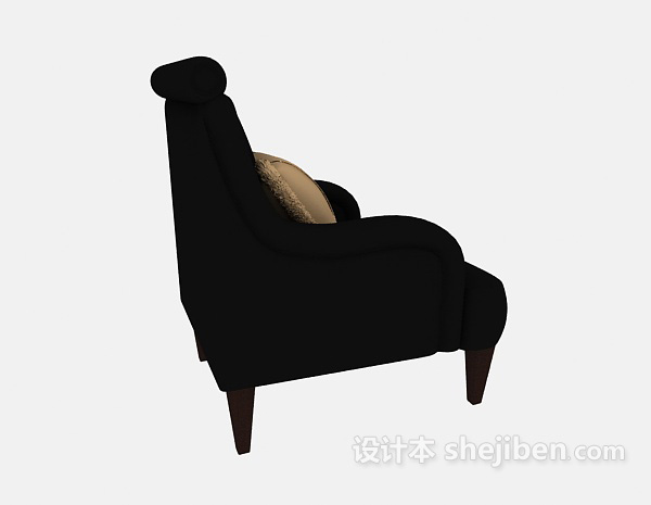 免费实木沙发躺椅3d模型下载