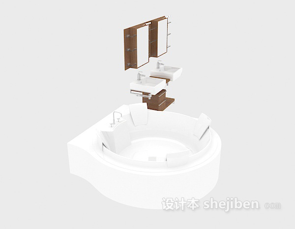 免费厨卫浴缸3d模型下载