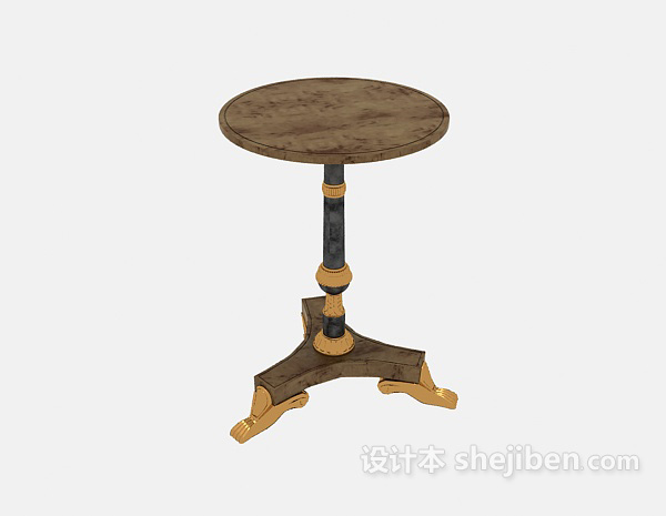免费沙发实木边桌3d模型下载