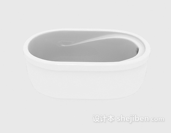 现代风格敞口浴缸3d模型下载
