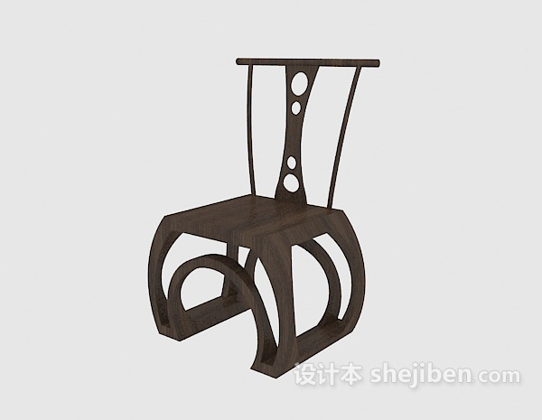 中式风格椅子3d模型下载