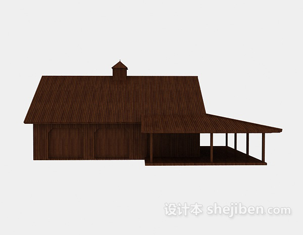 现代风格乡村房屋3d模型下载