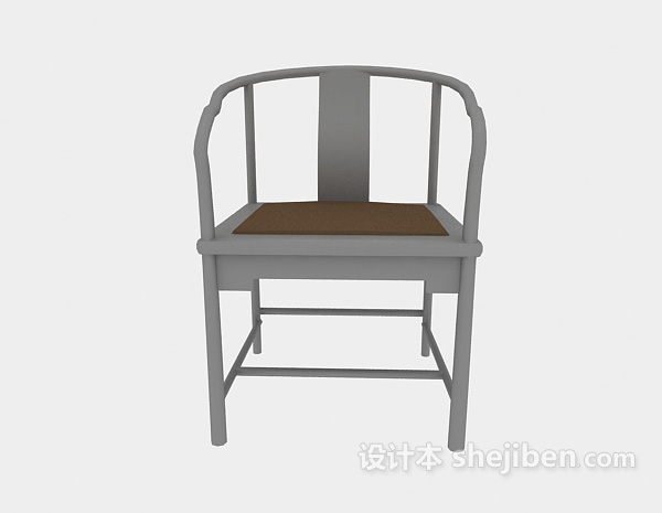 中式风格扶手中式座椅3d模型下载