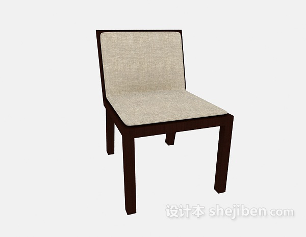 东南亚风格简约休闲椅子3d模型下载