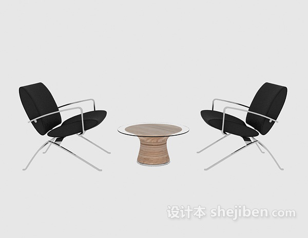 休闲茶几桌椅3d模型下载