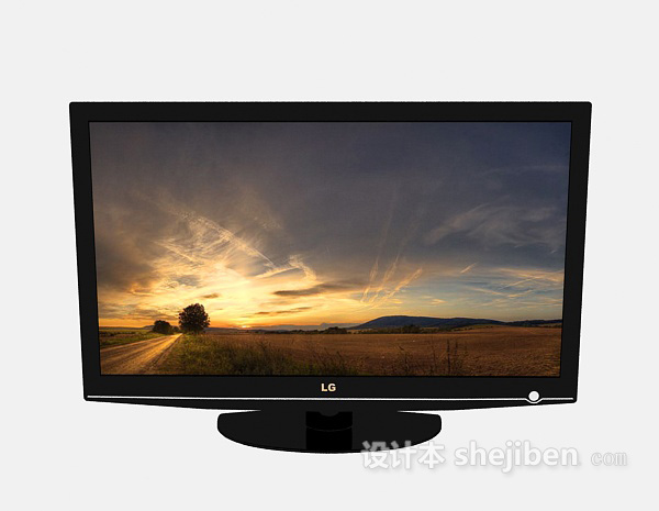 现代风格LG电视机3d模型下载