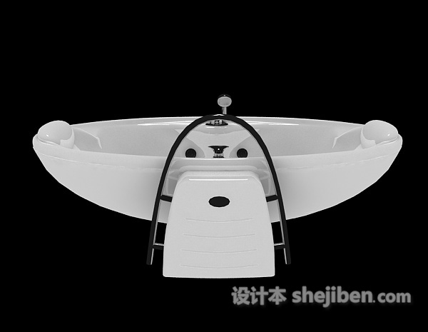 现代风格陶瓷洗面盆3d模型下载