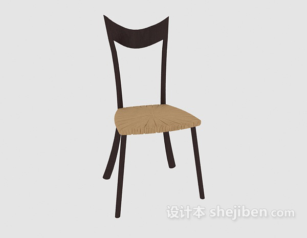 免费简约时尚休闲椅3d模型下载
