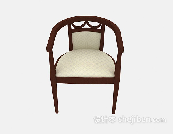 中式风格中式沙发椅3d模型下载