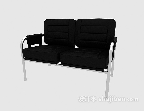免费双人休闲长椅3d模型下载