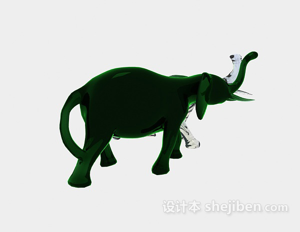 大象摆设品3d模型下载