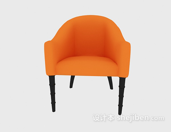 现代风格时尚现代休闲椅3d模型下载