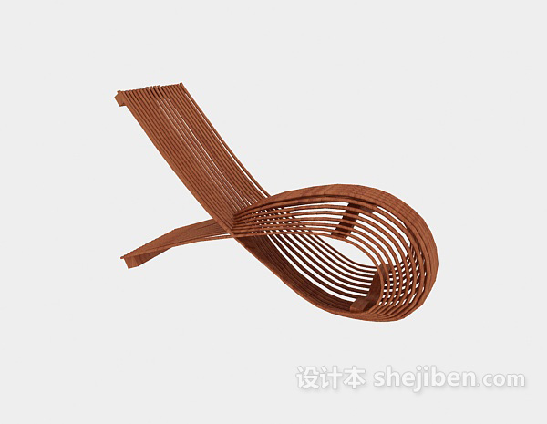 免费现代个性创意躺椅3d模型下载