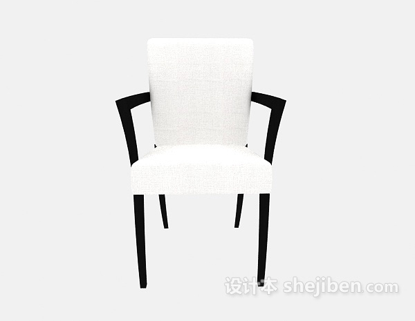 现代风格休闲扶手椅3d模型下载