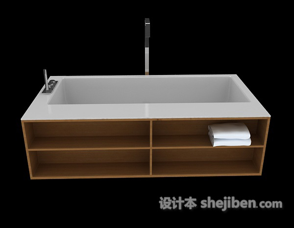 现代风格复合式浴缸3d模型下载