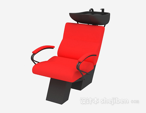 免费理发店洗头专用椅3d模型下载