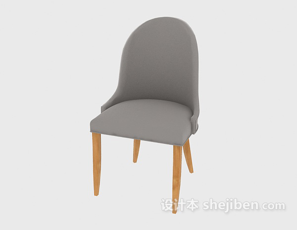简约梳妆椅3d模型下载