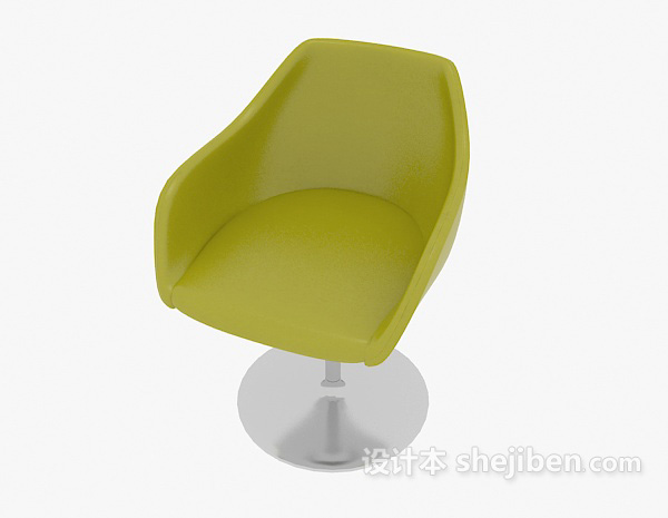 免费绿色休闲椅3d模型下载