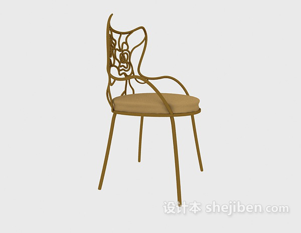 现代简约梳妆椅3d模型下载