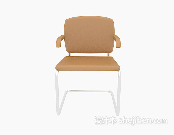 现代风格办公实木椅子3d模型下载