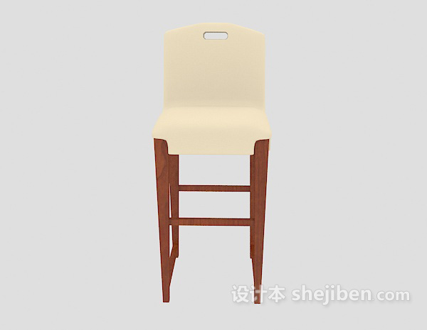 现代风格家居高脚椅3d模型下载