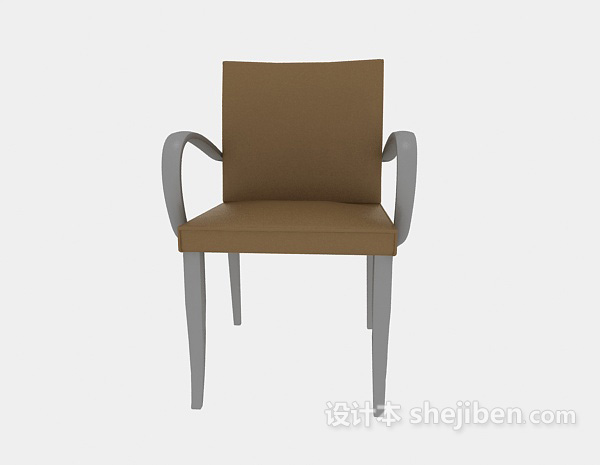 地中海风格扶手休闲椅3d模型下载
