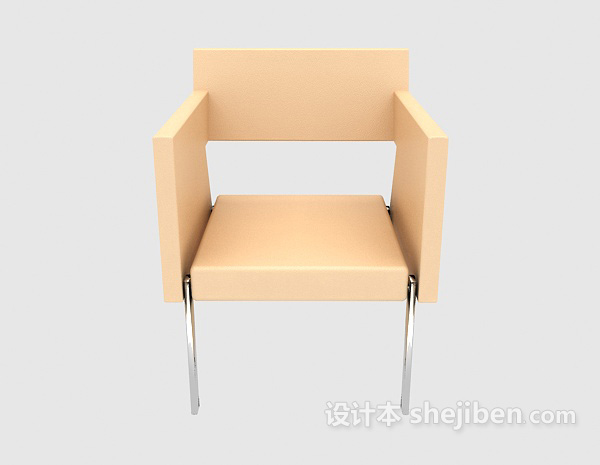 现代风格简约沙发休闲椅3d模型下载