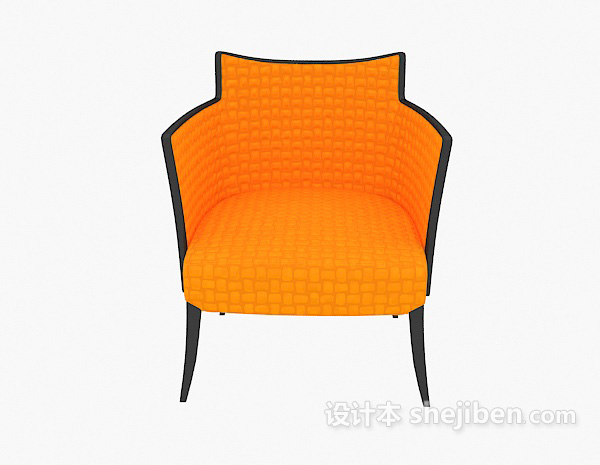现代风格亮色休闲椅3d模型下载