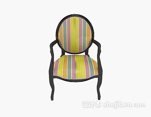 欧式风格欧式休闲椅子3d模型下载