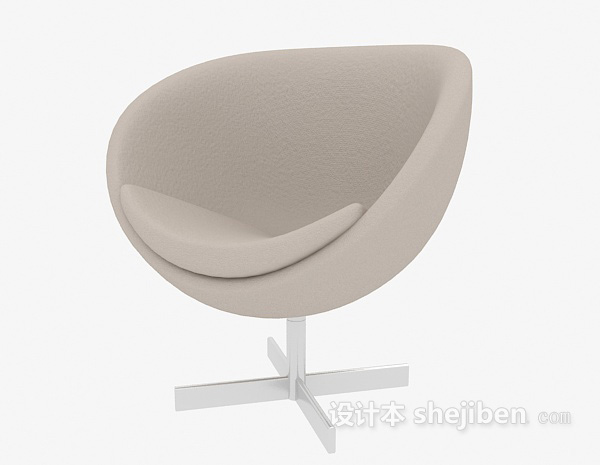 免费灰色现代沙发3d模型下载