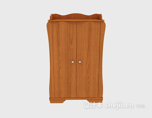 现代风格现代木衣柜3d模型下载