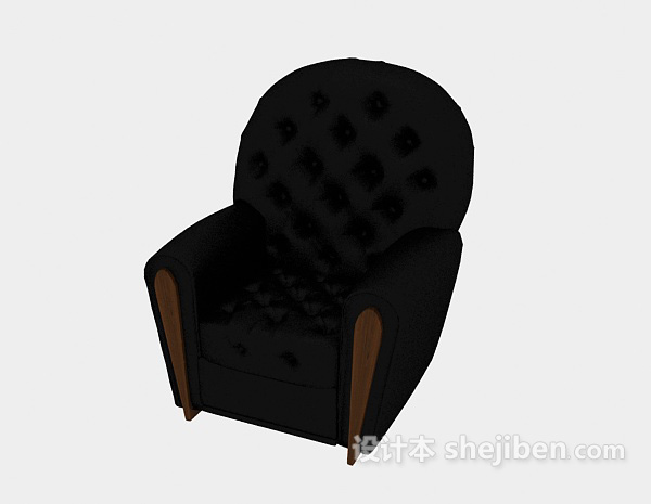 免费欧式扶手沙发3d模型下载