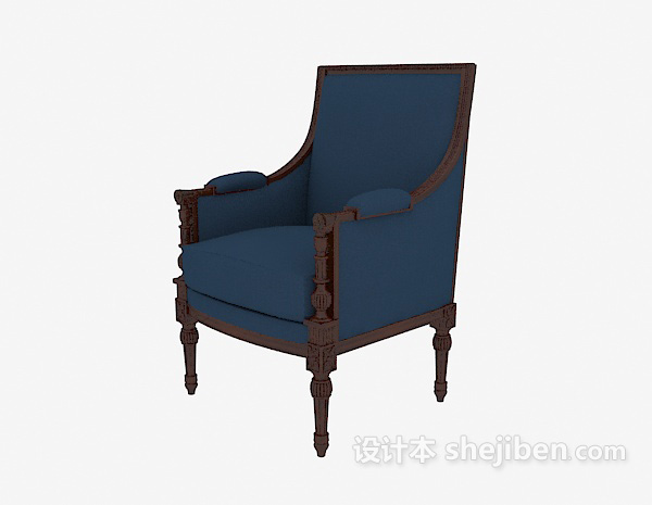 豪华扶手椅3d模型下载