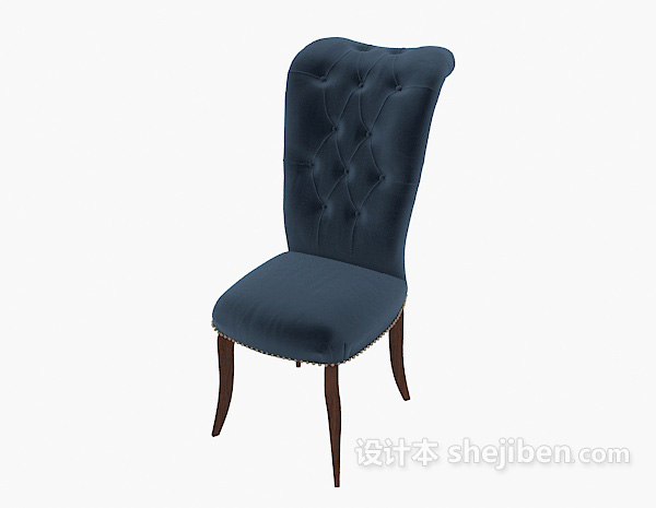 免费高背沙发椅3d模型下载