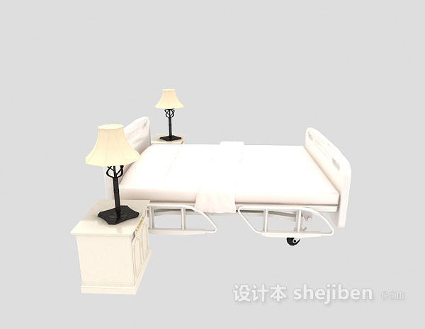 可移动家居床3d模型下载