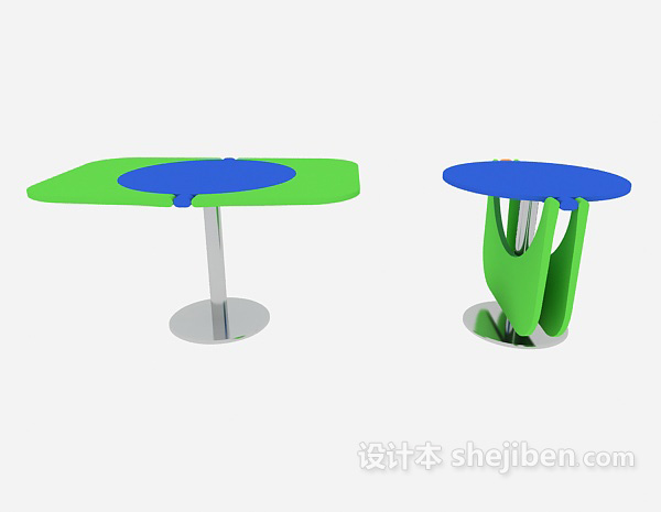 现代风格休息区小桌3d模型下载