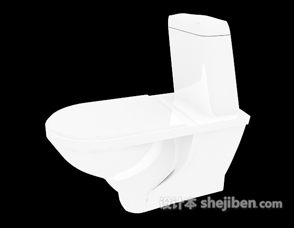 浴室坐便器3d模型下载