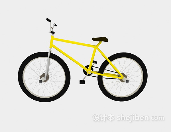 现代风格炫酷自行车3d模型下载