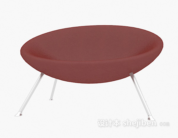 现代风格红色椅子3d模型下载