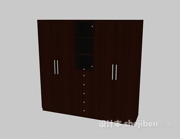 免费家庭衣柜3d模型下载