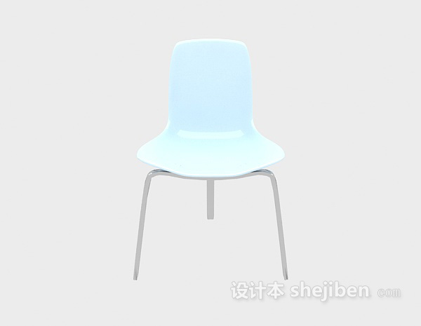现代风格现代塑料休闲椅3d模型下载