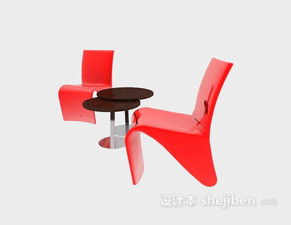 免费家居休闲桌椅3d模型下载