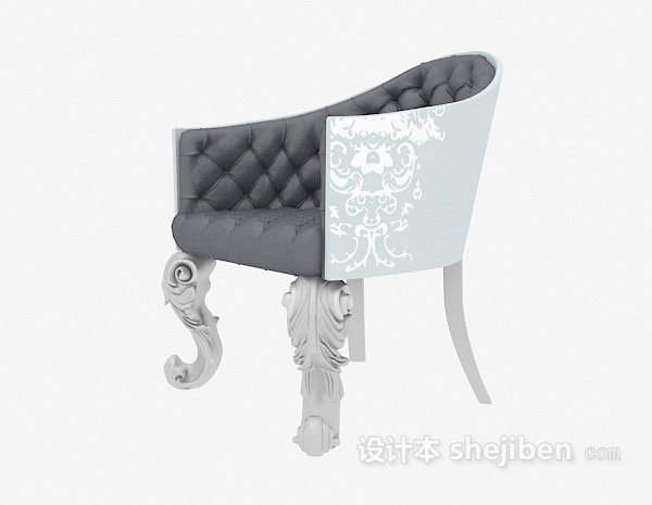 欧式沙发休闲椅3d模型下载