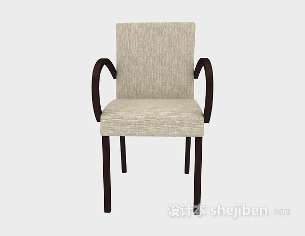 欧式风格简欧休闲椅3d模型下载