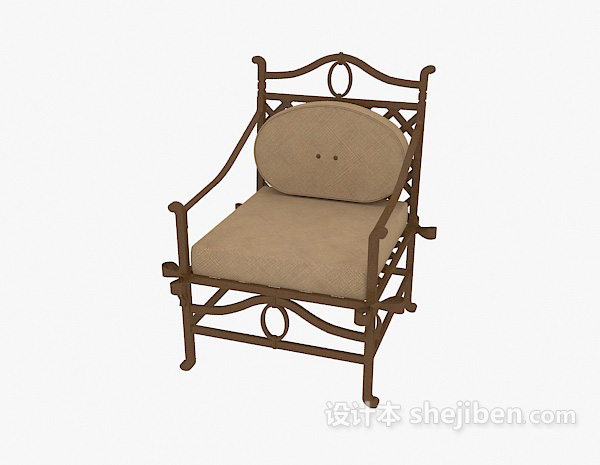 免费中式传统木椅3d模型下载
